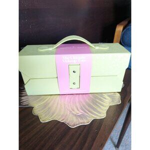 New The Ultimate Makeup Tote from Macy's Green Faux Alligator Case w/ Bag